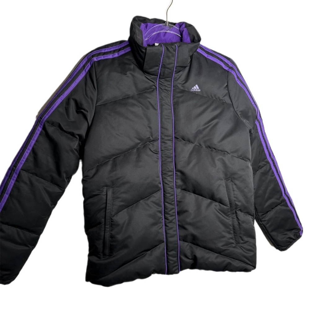 Adidas Black and Purple Jacket XL